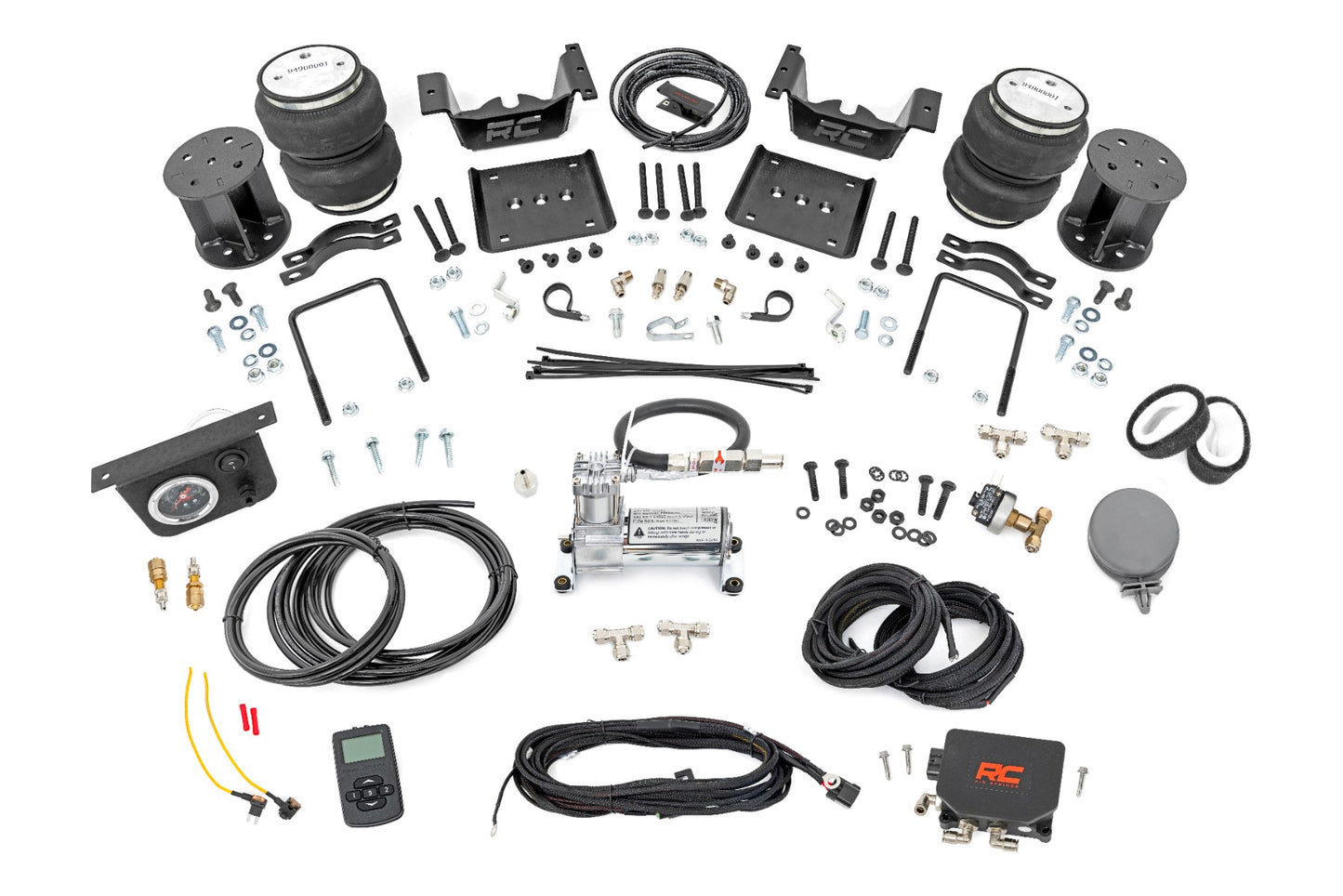 Air Spring Kit W Compressor - Wireless Controller - 5 Inch Lift Kit - Chevy GMC 1500 (07-18)