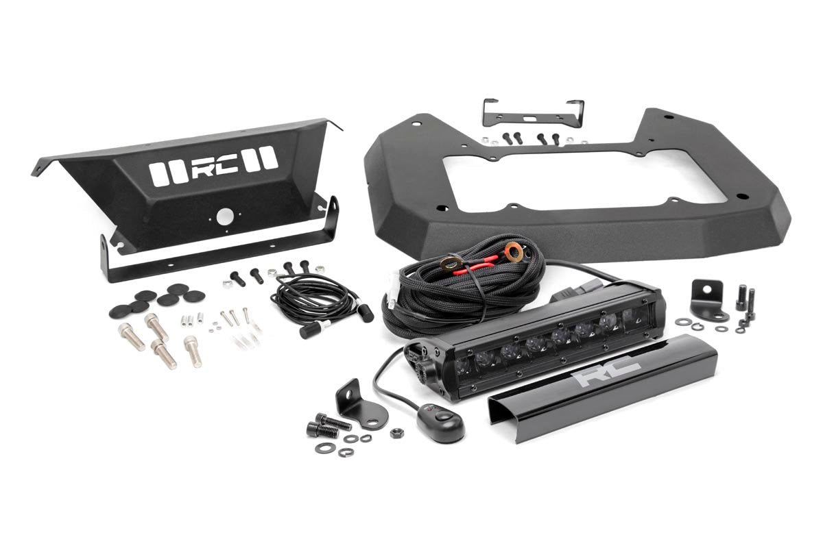 Spare Tire Carrier Delete - 8 Inch BLK Ser LED - Jeep Wrangler JL (18-23)