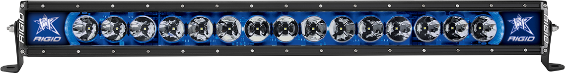 RIGID Radiance Plus LED Light Bar Broad-Spot Optic 30 Inch With Blue Backlight