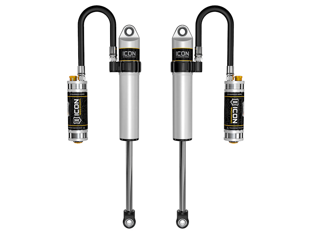ICON 2005-2023 Toyota Tacoma/2003-2023 Toyota 4Runner//2007-2014 Toyota FJ Cruiser/2003-2009 Lexus GX470 Front 2.5 VS Remote Reservoir W/ CDCV S2 Secondary Shocks Pair
