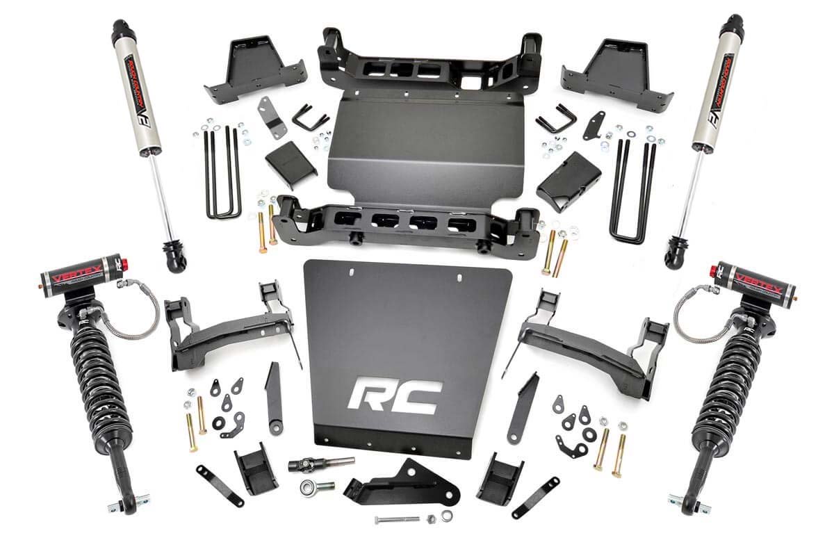7 Inch Lift Kit - Bracket - Vertex V2 Shks - Chevy GMC 1500 (14-16)
