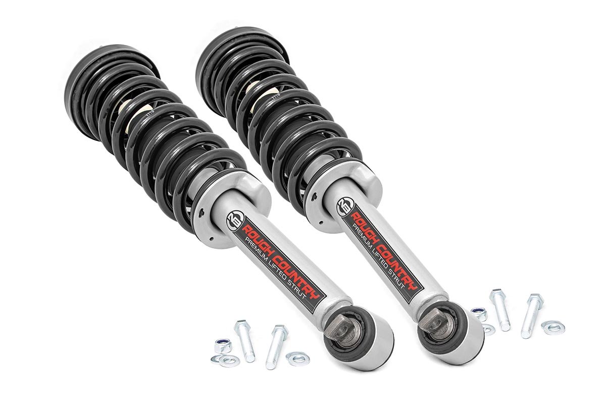 Rough Country 2.5 Inch Leveling Kit - Loaded Strut - Ford Ranger 4WD (2019-2023)