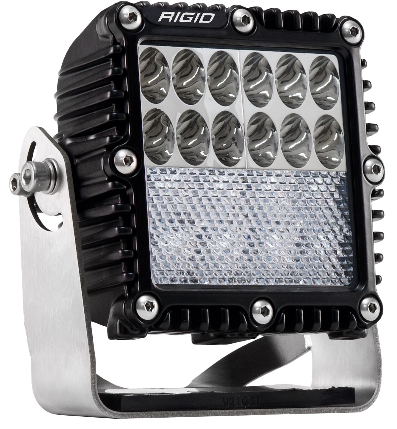 RIGID Q-Series PRO Led Light Driving/Down Diffused Combo Black Housing Single