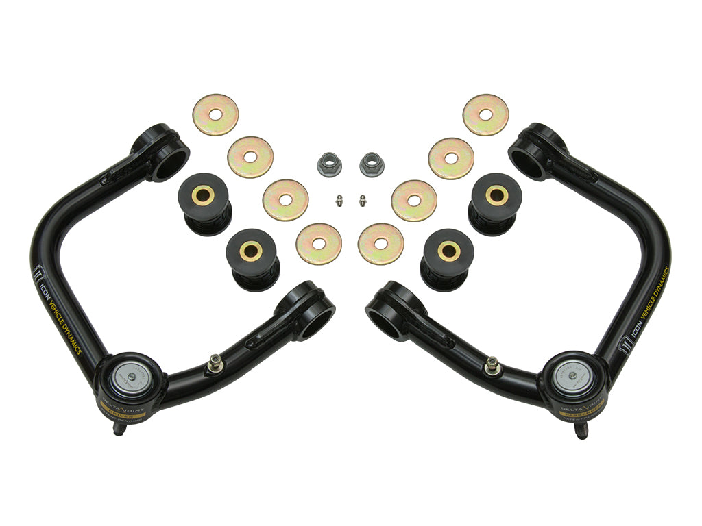 ICON 2007-2014 Toyota FJ Cruiser/2003-2023 Toyota 4Runner/2003-2023 Lexus GX Tubular Upper Control Arm W/Delta Joint Kit
