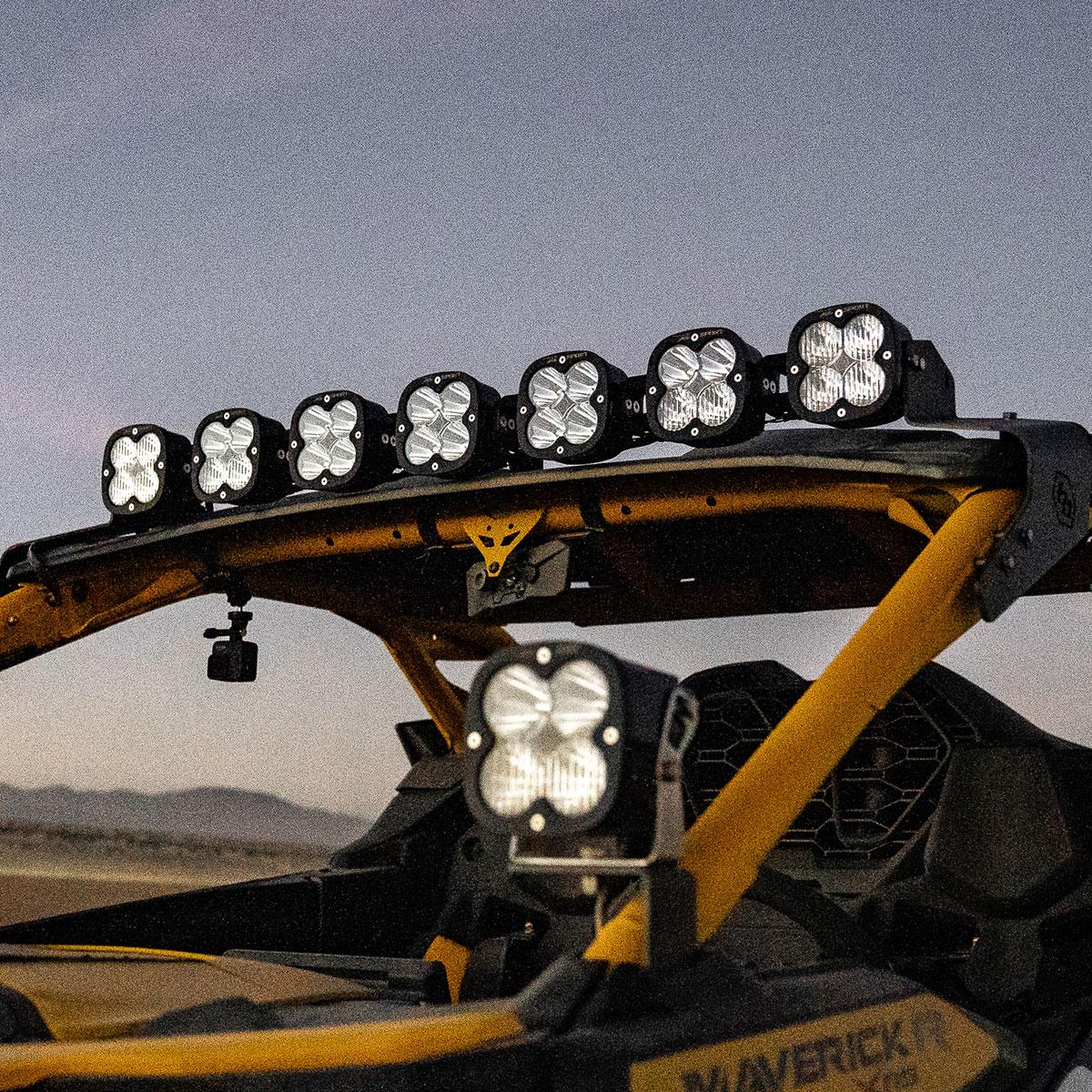 Can-Am Maverick R 7XL Linkable Roof Mount Kit - Light Pattern: Multi-Pattern; Color: Clear