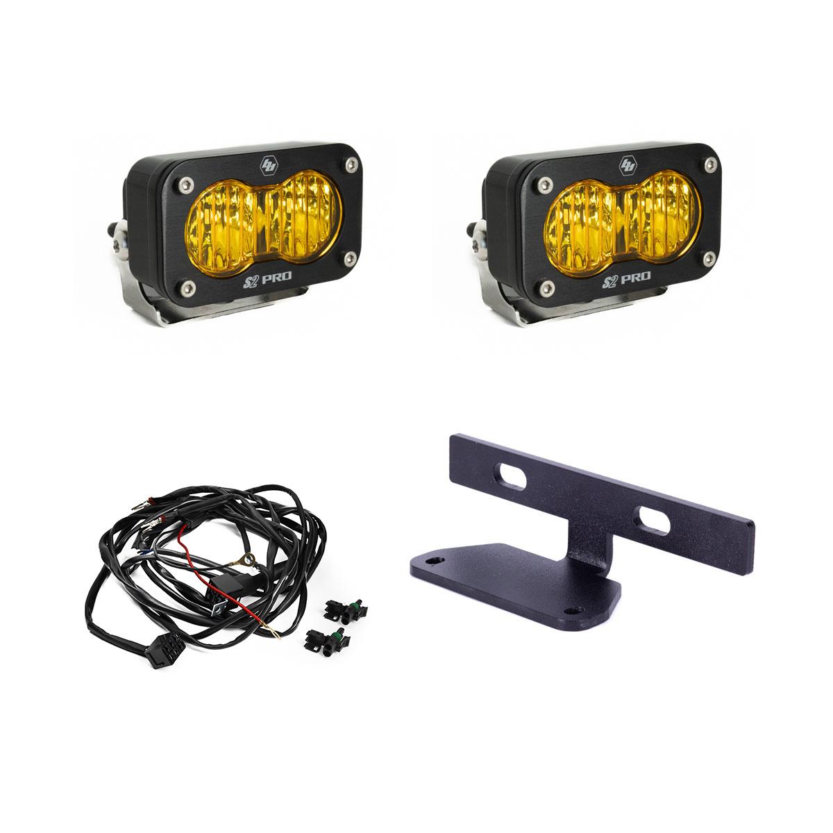 Can-Am Maverick R Dual S2 Pro Hood Kit - Light Pattern: Wide Cornering; Color: Amber