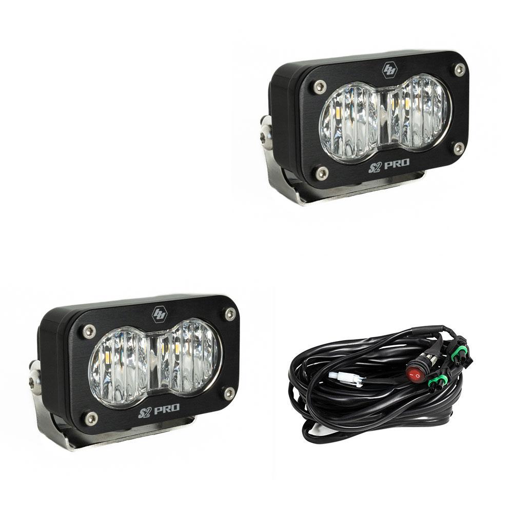 Baja Designs - 487805 - S2 Pro Black LED Auxiliary Light Pod Pair