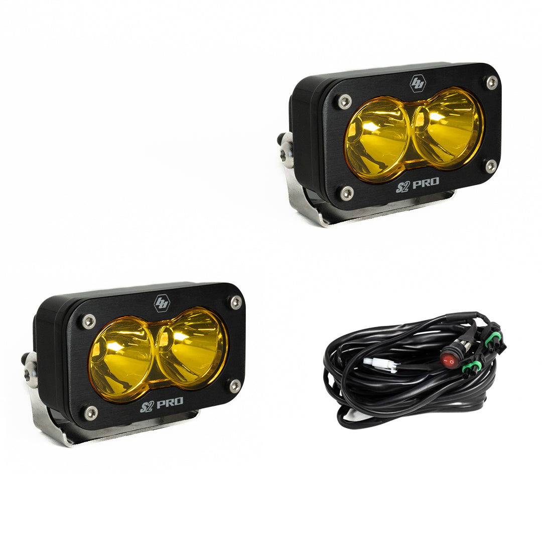 Baja Designs - 487811 - S2 Pro Black LED Auxiliary Light Pod Pair