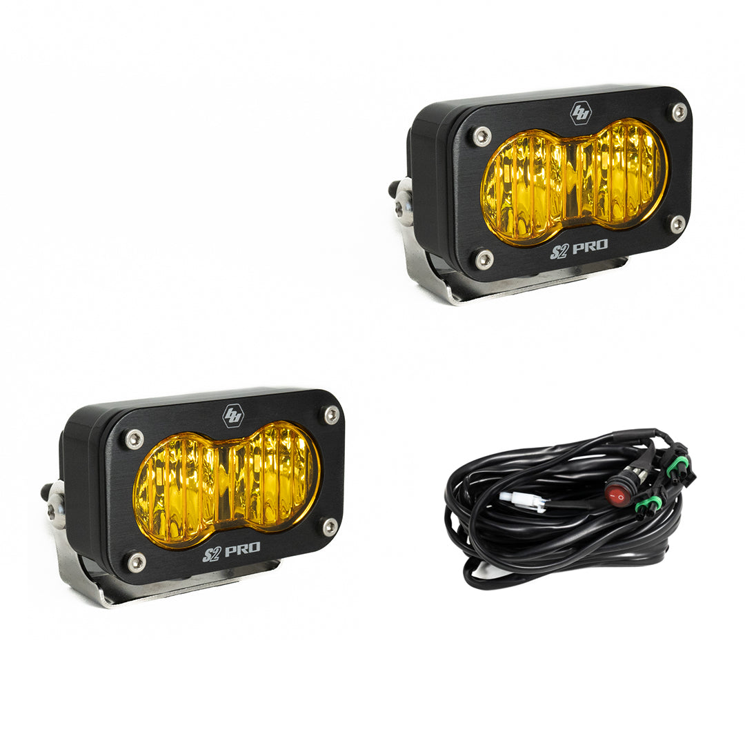 Baja Designs - 487815 - S2 Pro Black LED Auxiliary Light Pod Pair