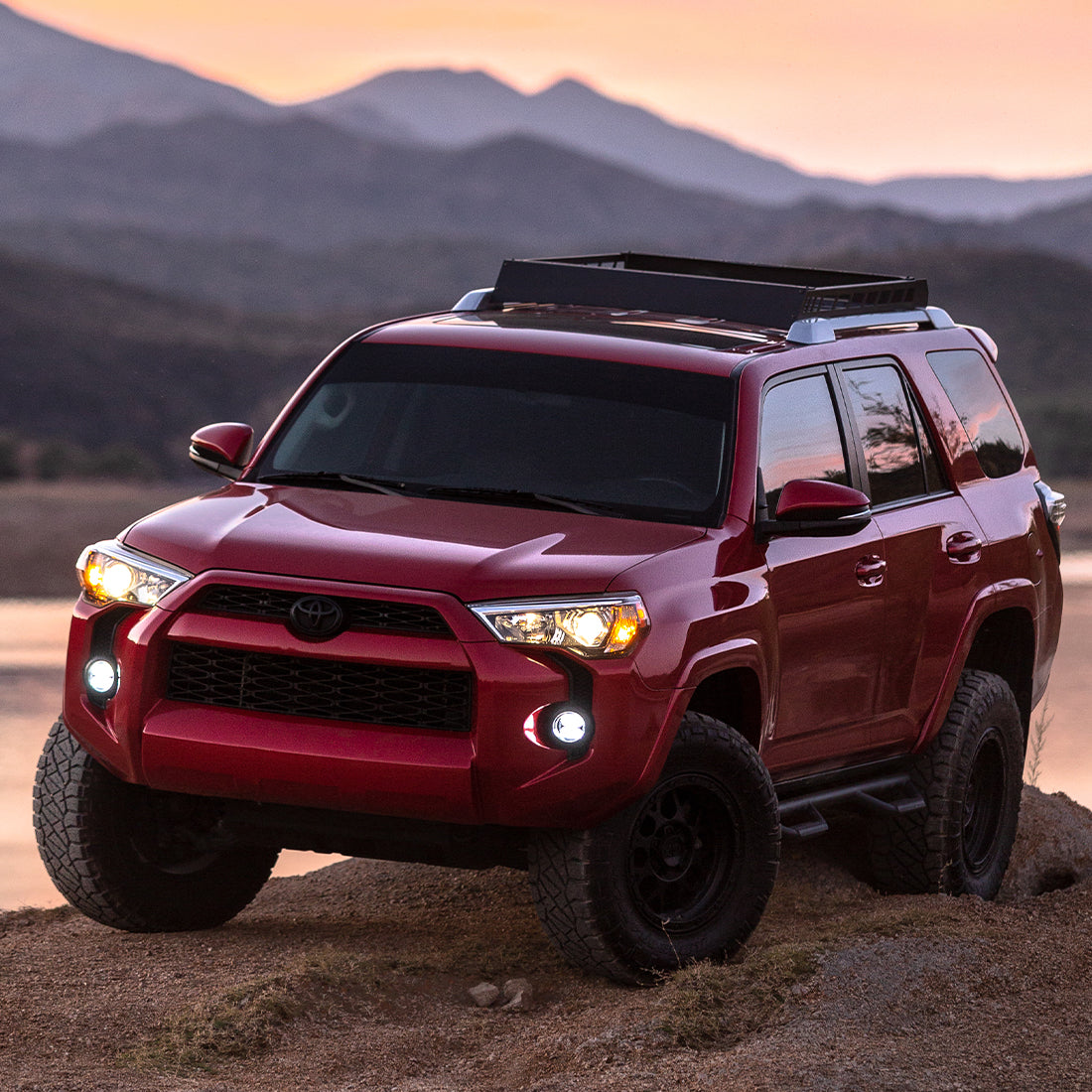 2014-2020 Toyota Tundra/4-Runner & 2016-2020 Tacoma Fog Mount Kit Includes 1 Pair Of 360-Series 4 Inch SAE Selective Yellow