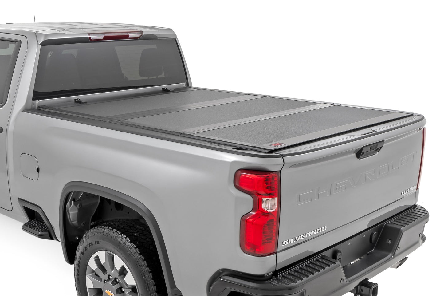 Hard Tri-Fold Flip Up Bed Cover - 6'9 In. Bed - Chevy GMC 2500HD (20-24)