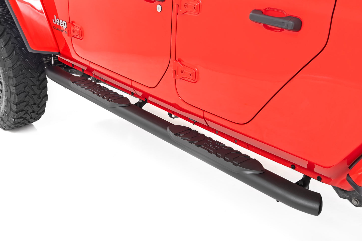 Oval Nerf Steps - Black - Jeep Gladiator JT (20-23)