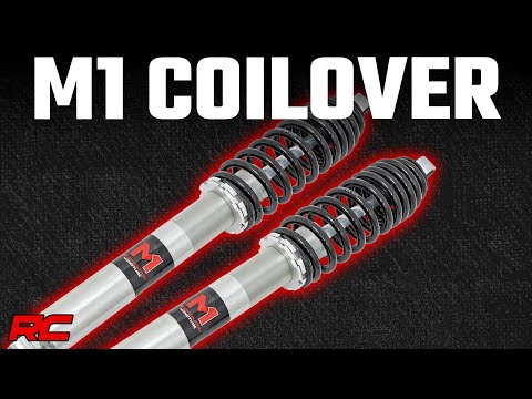 Rough Country M1 Rear Coil Over Shocks - 0-2 In - Polaris Ranger XP 1000 Ranger XP 1000 Crew (17-22)