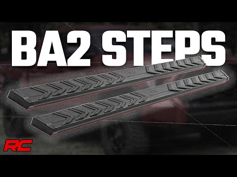 Rough Country BA2 Running Boards - Side Step Bars - Crew Cab - Toyota Tundra (2007-2021)