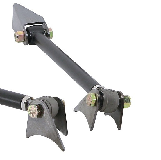 Triangulated Four Link Universal Weld-in With Black Powder Coated Bars.