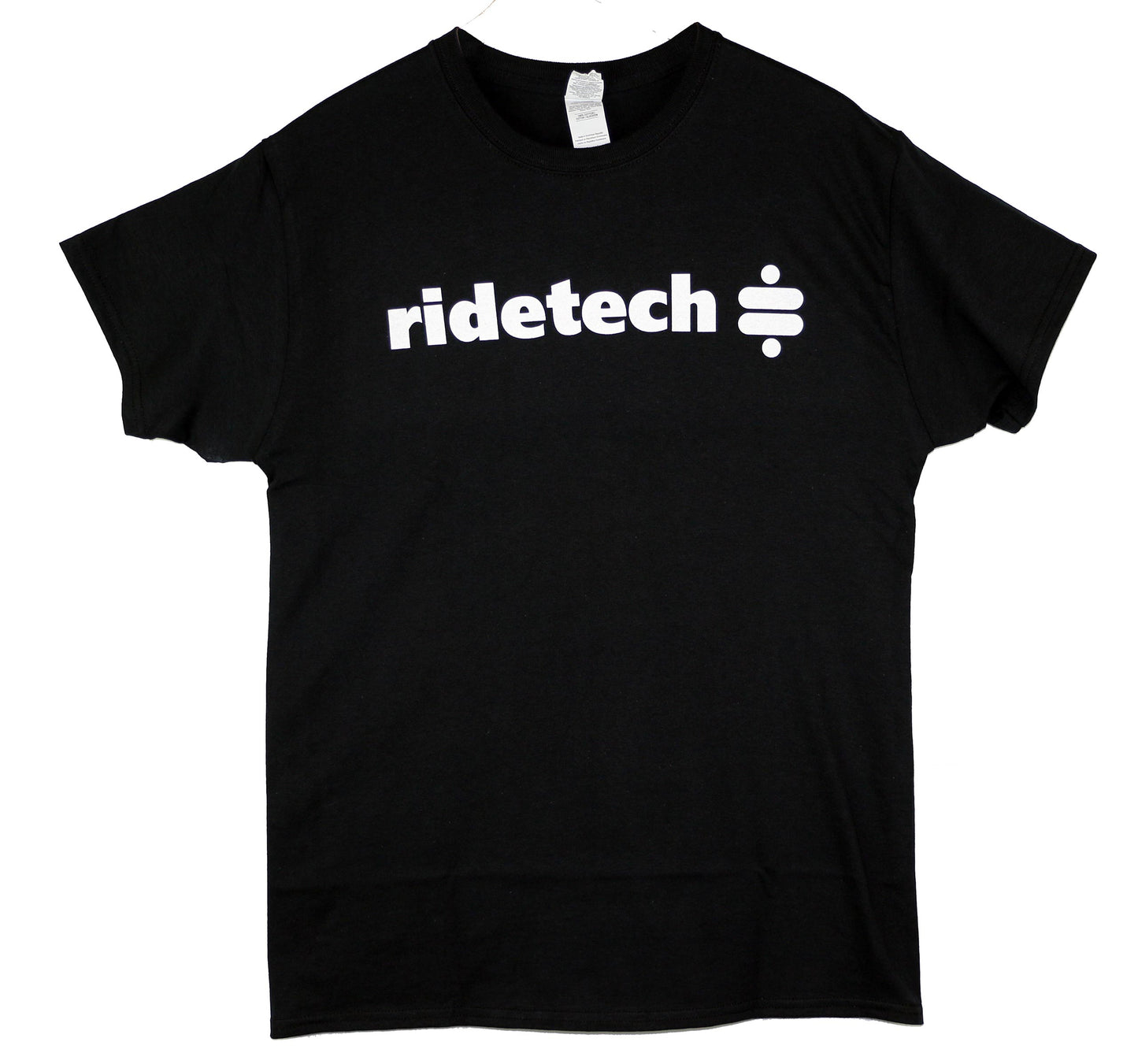 (M) T-shirt - Black With White Ridetech Icon Medium.