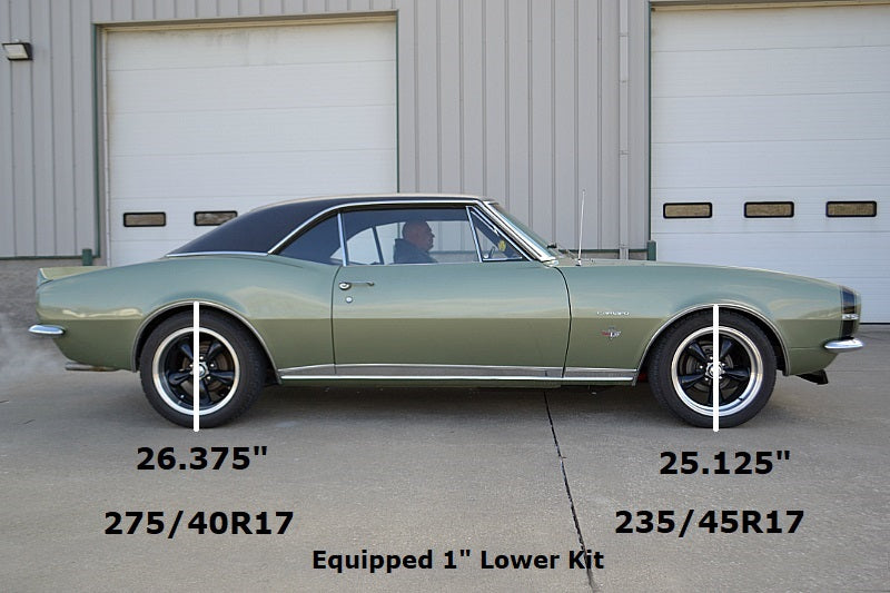 Front Dual Rate Springs 2" Lowering For 1967-1967 GM F-Body With Big Block.