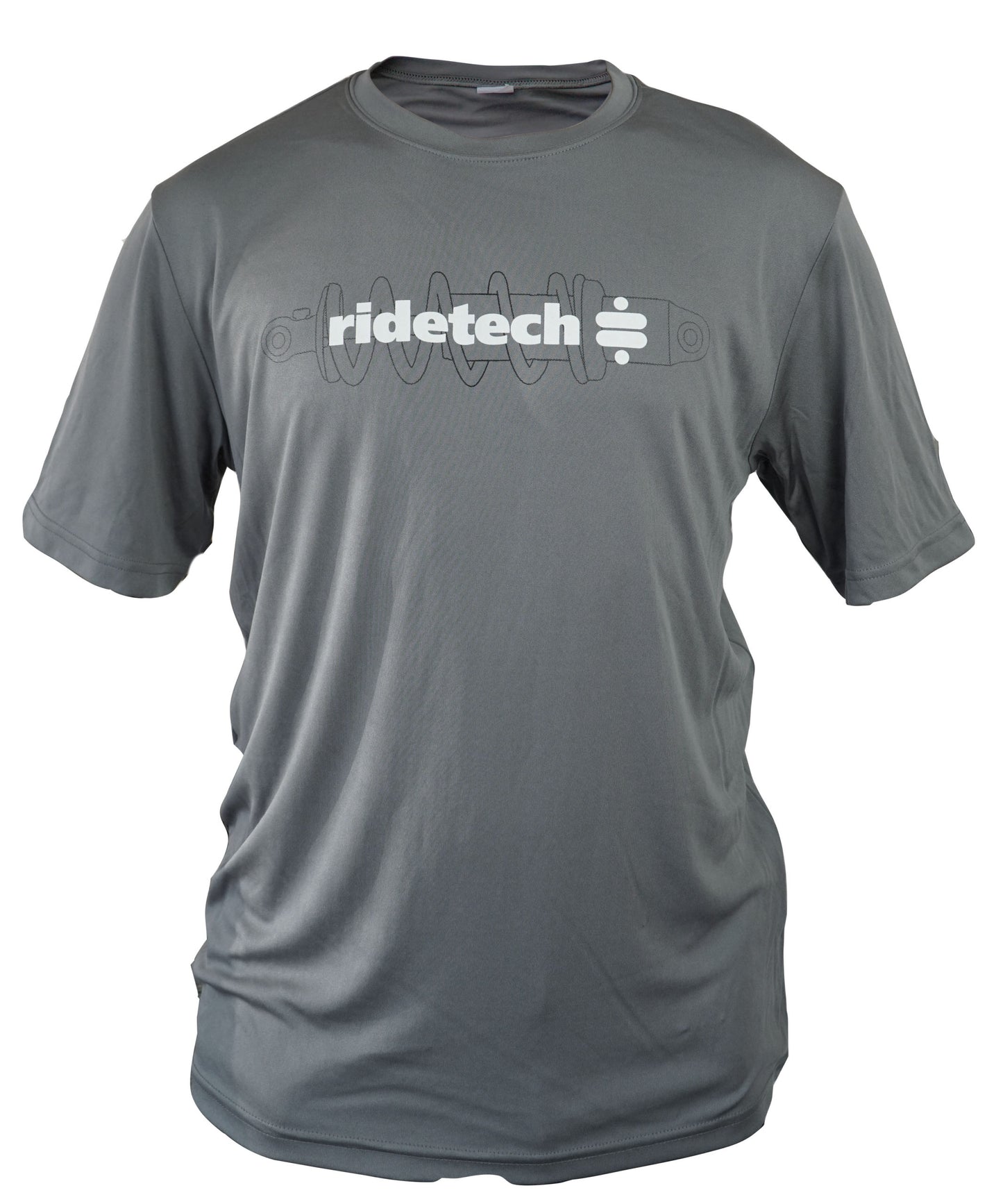 (L) T-shirt - Coil-Over Sport Tech T-Shirt - Grey Large.