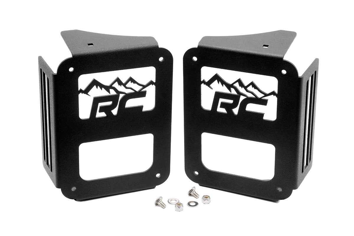 Rough Country Tail Light Cover - Mountain - Jeep Wrangler JK (2007-2018)