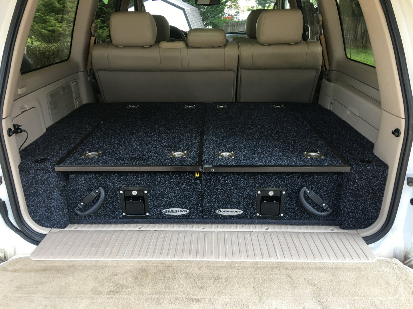 Dobinsons Rear Dual Roller Drawer System for Toyota Land Cruiser 100 Series with rear AC with Fridge Slide (RD80-1000)
