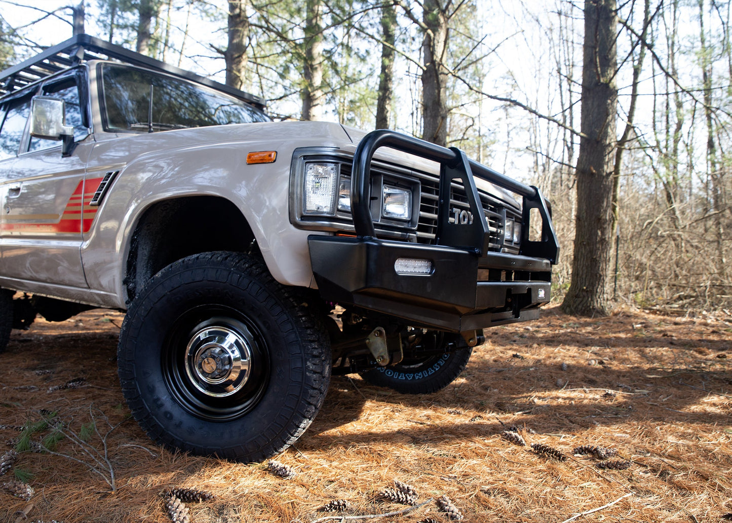 Dobinsons 4x4 Classic Black Bull Bar – Toyota LandCruiser 60 Series 1980-1990 (BU59-3567)
