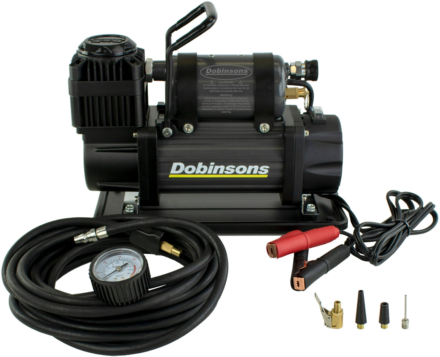 DOBINSONS 4×4 Zenith Portable 12V HIGH Output AIR Compressor KIT with Bag, Hose and Gauge(AC80-3846)