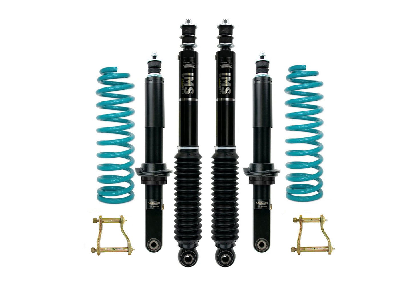 Dobinsons 1.5" to 3.0" IMS Lift Kit for Toyota Hilux Vigo Extra Cab, Dual Cab KUN26 3.0L TD with Extended Rear Shackles