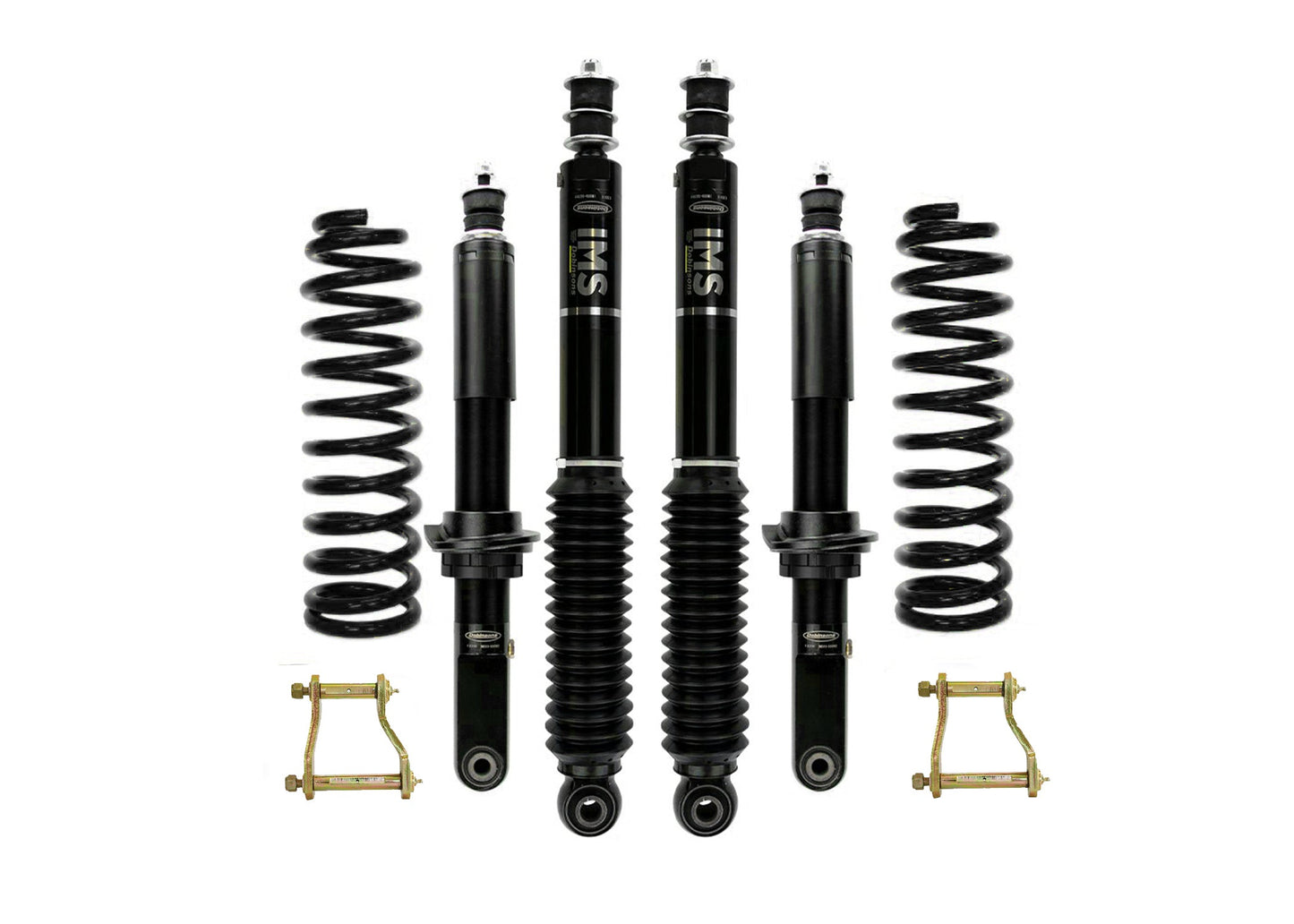 Dobinsons 1.5" to 3.0" IMS Lift Kit for Toyota Hilux Vigo Extra Cab, Dual Cab KUN26 3.0L TD with Extended Rear Shackles