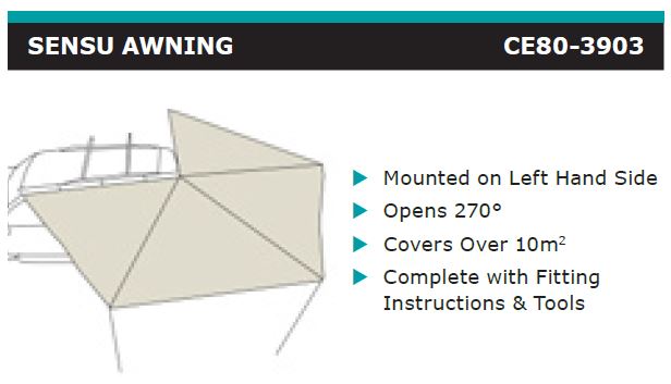 Dobinsons Sensu 270° Roll Out Awning(CE80-3903)