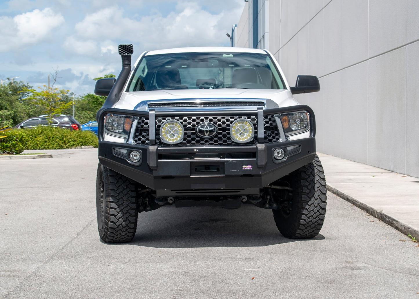 Dobinsons 4x4 Black Deluxe Bull Bar – Toyota 2nd Gen Tundra (2014-2021)(BU59-5558)