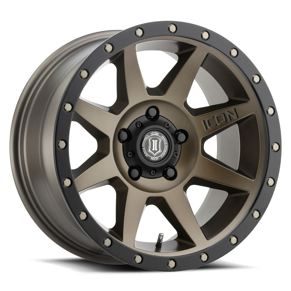 ICON ALLOYS REBOUND BRONZE - 17 X 8.5 / 5 X 4.5 / 0MM / 4.75" BS