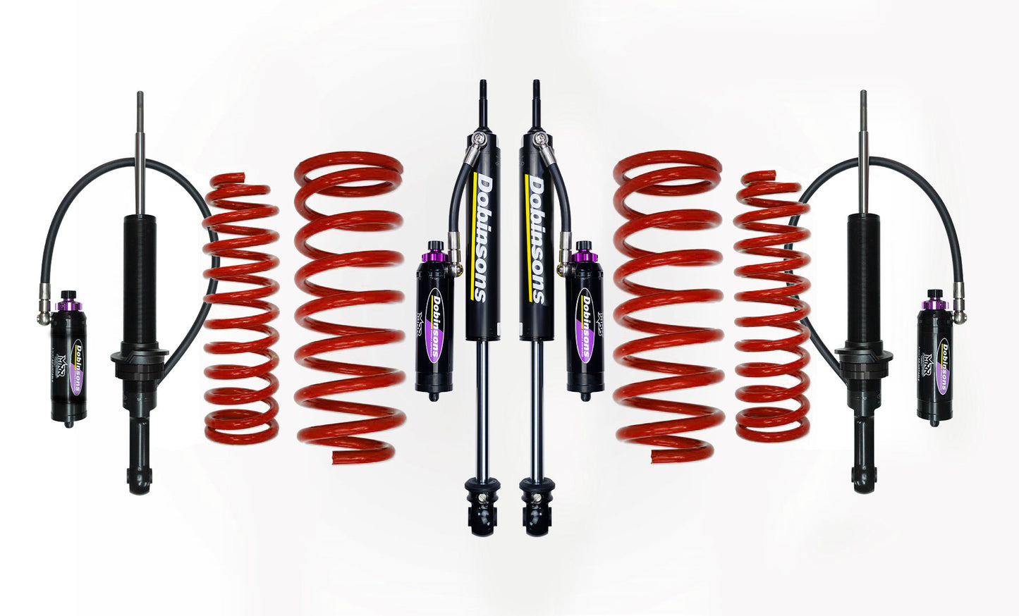 Dobinsons 1" to 3.5" MRR 3-Way Adjustable Lift Kit Toyota LandCruiser Prado 150 2010-22 (Non KDSS)