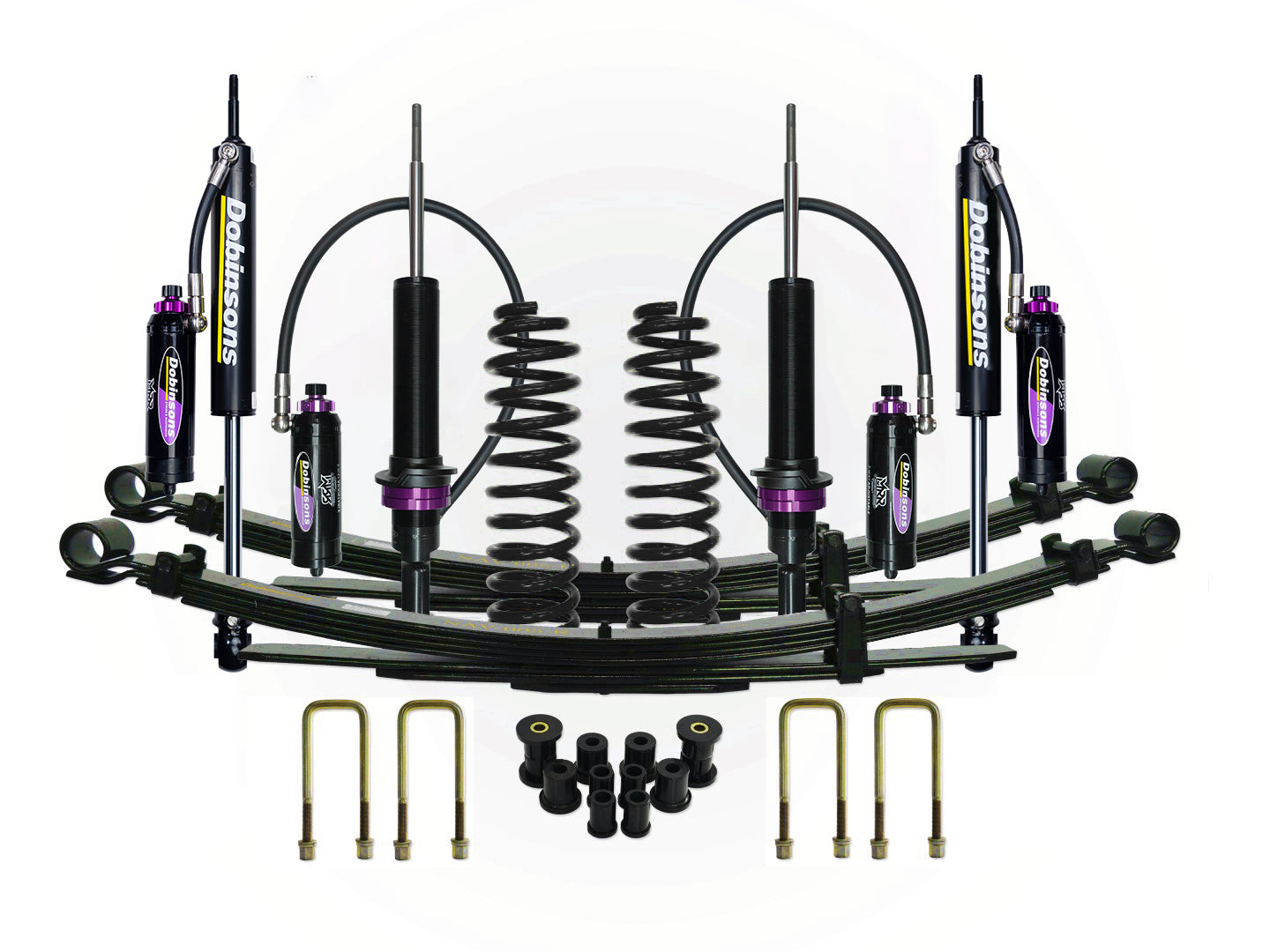 Dobinsons 1.5"-3.0" MRR 3-Way Adjustable Suspension Kit for Hilux Vigo - KUN/GGN 25/26, KZN 35/36 Single Cab 4.0L V6 KUN26 3.0L TD