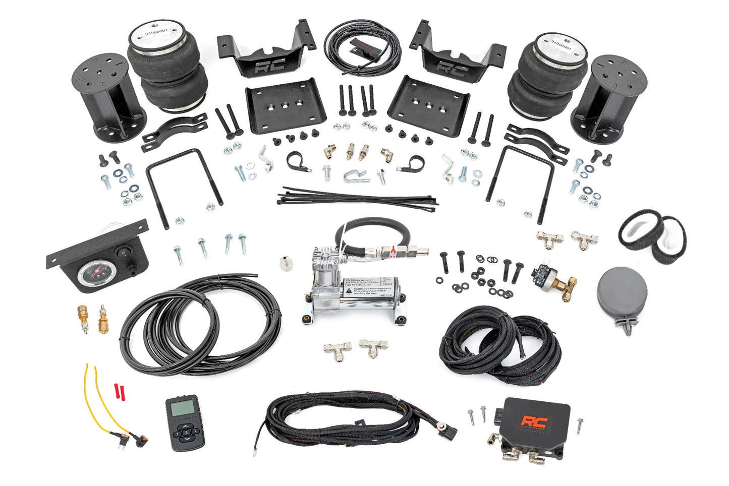 Air Spring Kit W Compressor - Wireless Controller - 6-7.5 Inch Lift Kit - Chevy GMC 1500 (07-18)