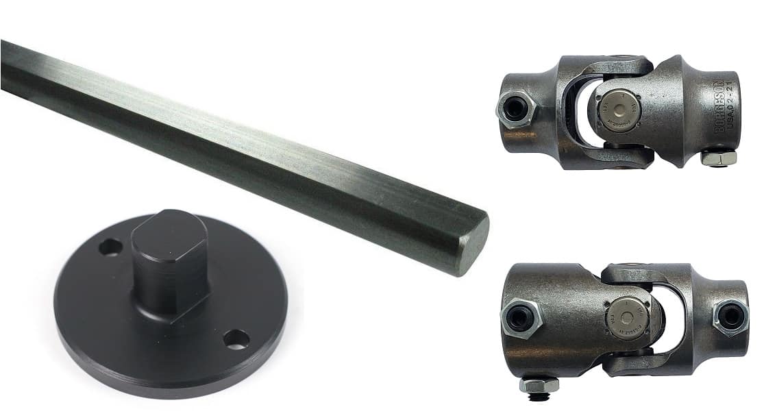 Steering Column U-joint Kit For 1965-1978 F-100  Stock Column To 79-93 Mus Rack.