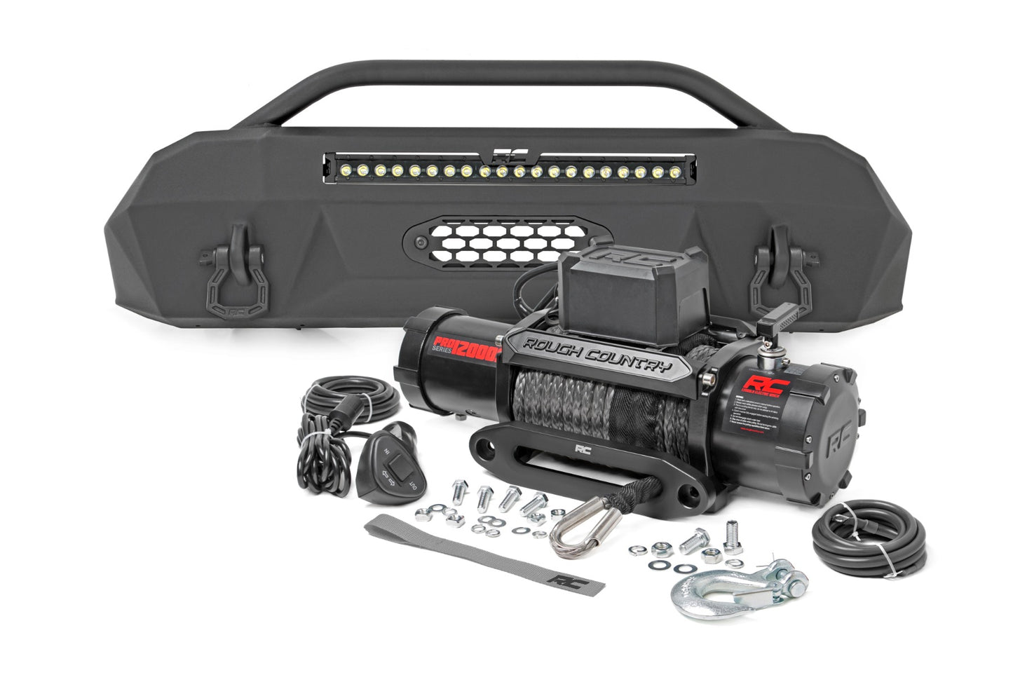 Front Bumper - Hybrid - 20 In. Blk LED - Toyota Tacoma 4WD (2016-2023)