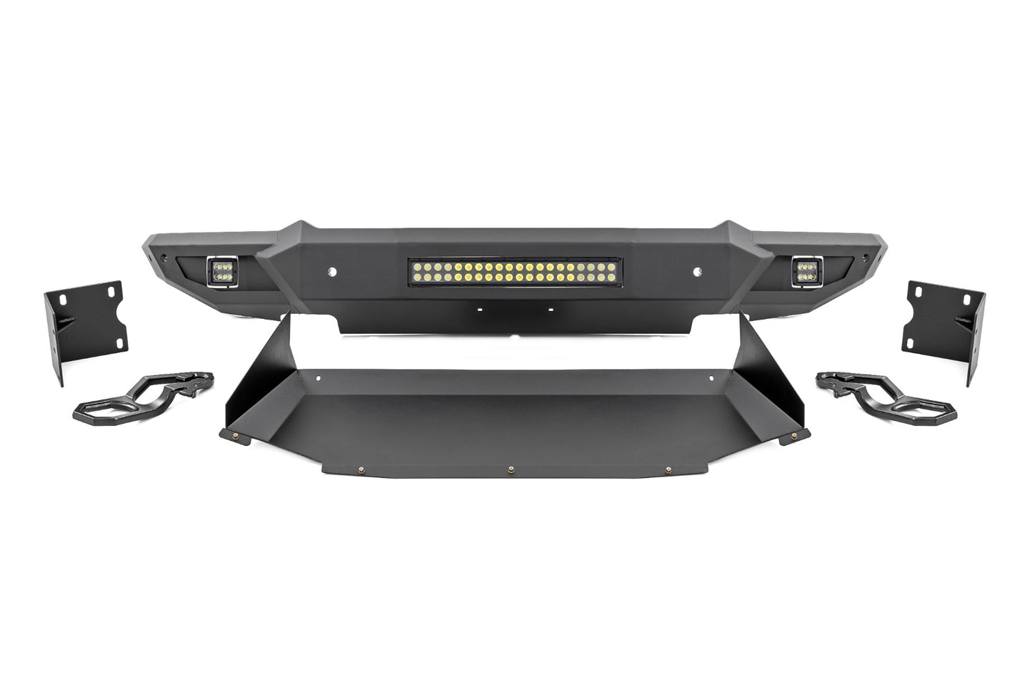 Front Bumper W Skid Plate & Tow Hooks - Ram 1500 (19-23)