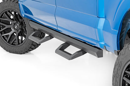 SR2 Adjustable Aluminum Steps - Crew Cab - Ford F-150 Lightning F-250 F-350 Raptor (15-23)