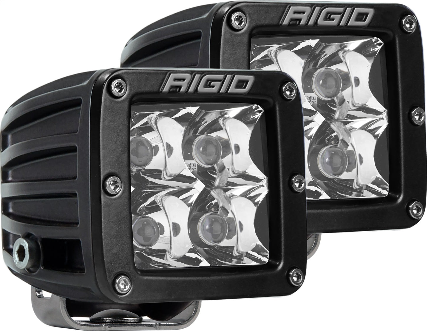 RIGID D-Series PRO LED Light Spot Optic Surface Mount Pair