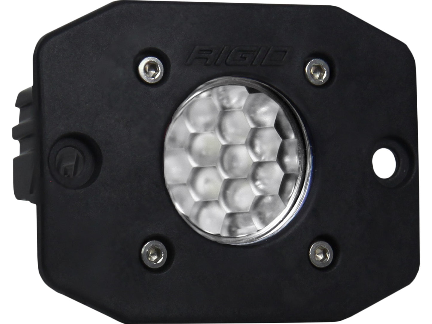 RIGID Ignite LED Light Diffused Lens Flush Mount Black Housing Single