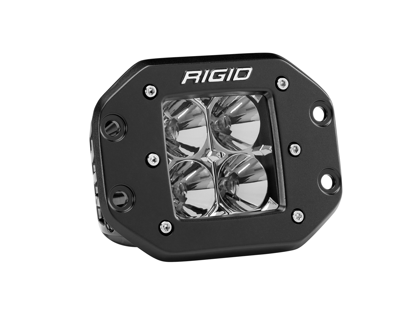 RIGID D-Series PRO LED Light Flood Optic Flush Mount Single