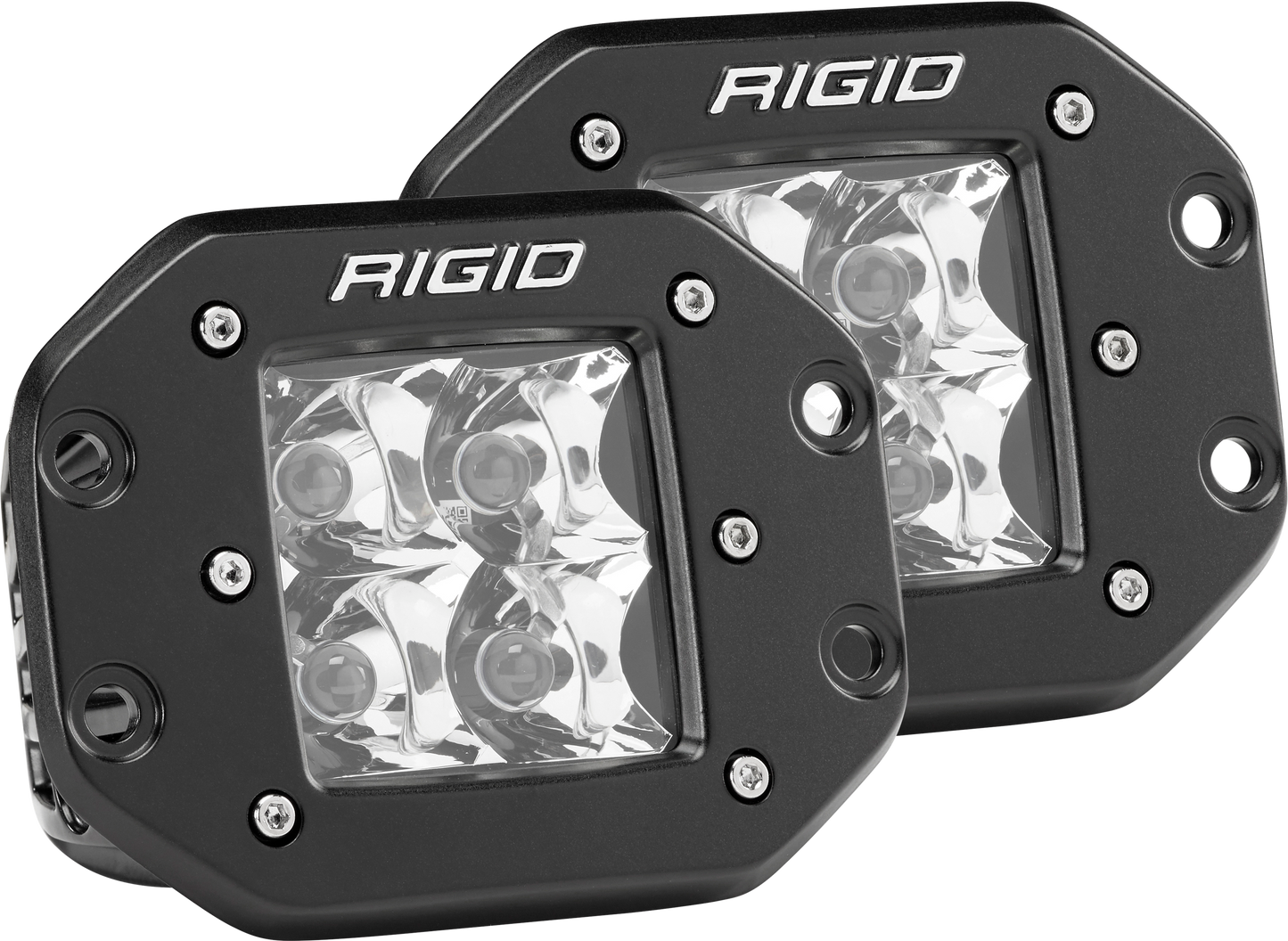 RIGID D-Series PRO LED Light Spot Optic Flush Mount Pair