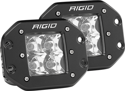 RIGID D-Series PRO LED Light Spot Optic Flush Mount Pair