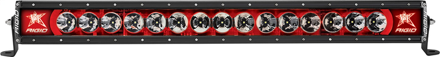 RIGID Radiance Plus LED Light Bar Broad-Spot Optic 30 Inch With Red Backlight