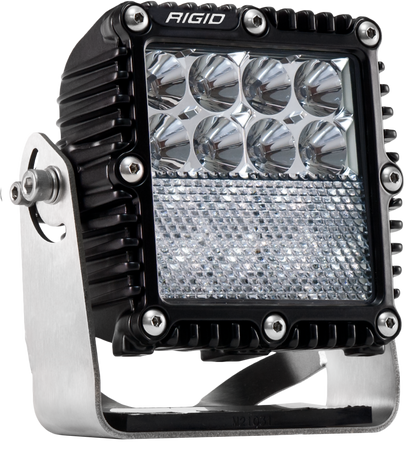 RIGID Q-Series PRO LED Light Flood/Down Diffused Combo Black Housing Single