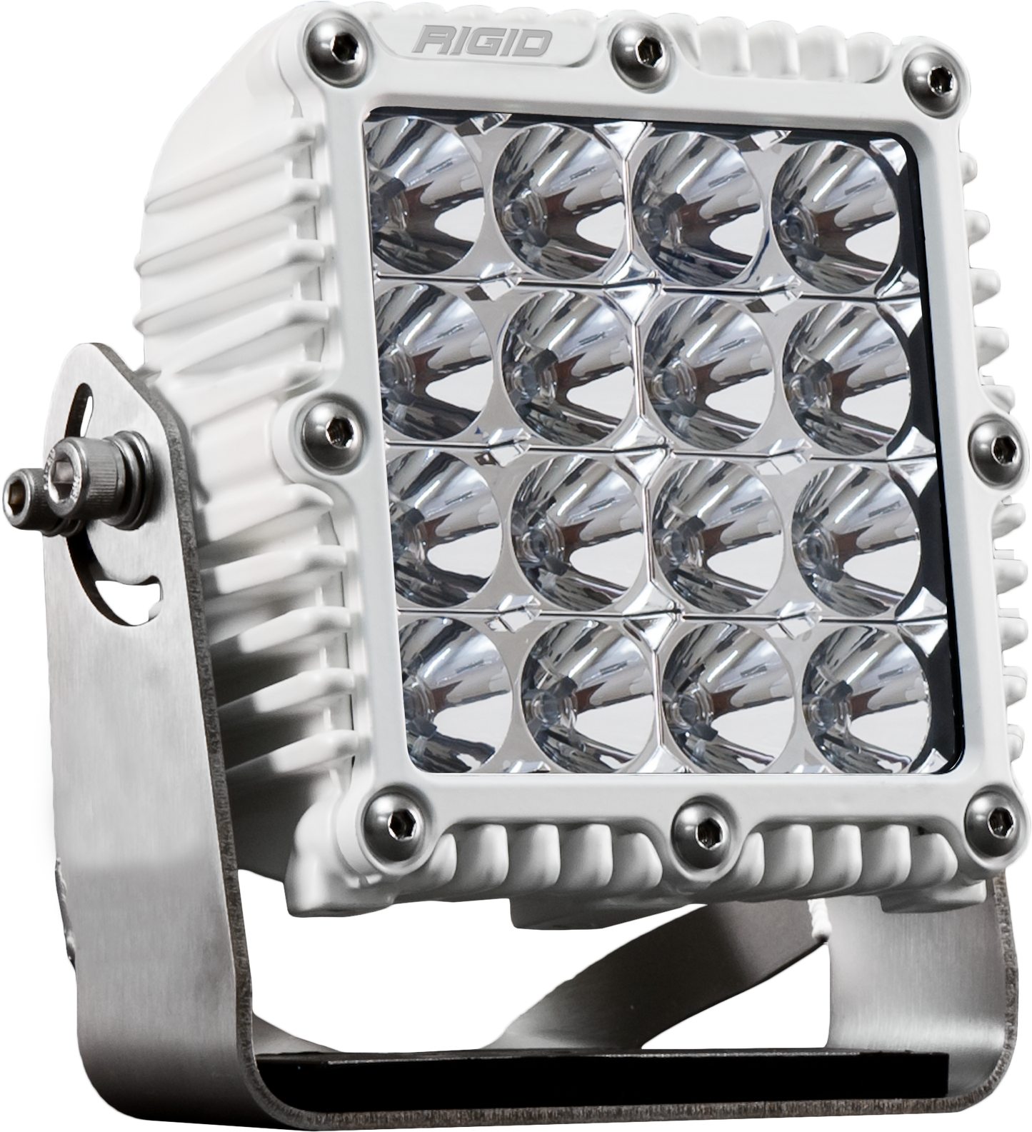 RIGID Q-Series PRO LED Light Flood Optic White Housing Single