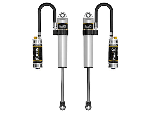 ICON 2005-2023 Toyota Tacoma/2003-2023 Toyota 4Runner//2007-2014 Toyota FJ Cruiser/2003-2009 Lexus GX470 Front 2.5 VS Remote Reservoir W/ CDCV S2 Secondary Shocks Pair