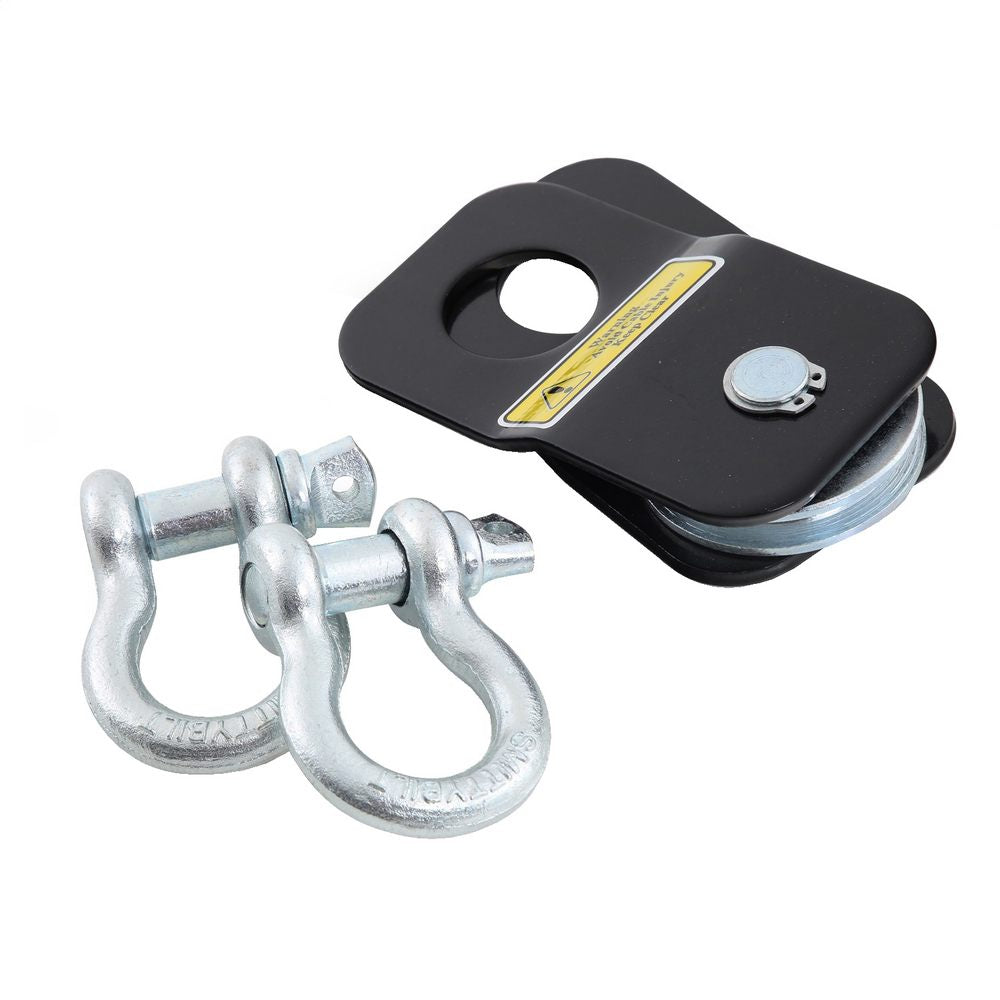 Winch Accessory Kit - Atv - Includes Snatch Block  Pair Of Shackles & Straps