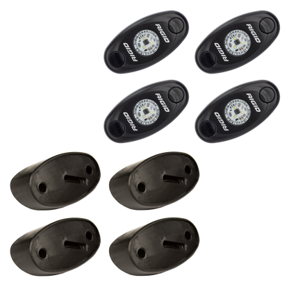 RIGID A-Series LED Universal Rock Light Kit High Power Red Set Of 4