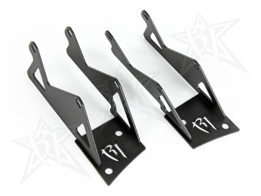 RIGID 2007-2015 Jeep JK A-Pillar Mount Fits 4 D-Series Or Radiance LED Lights